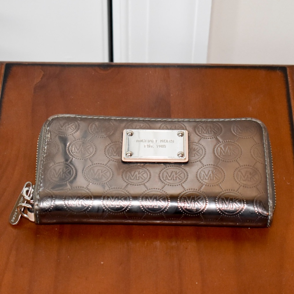 Michael Kors Metallic Clutch